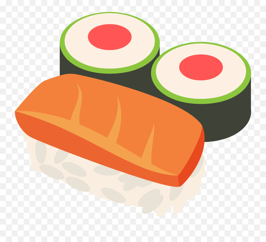 Sushi Emoji Clipart - Sushi Emoticon,Bento Emoji