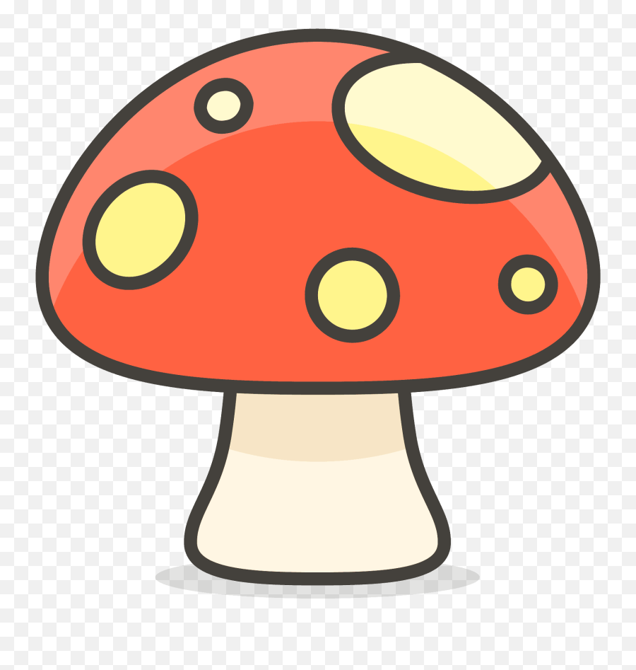 Mushroom Emoji Clipart - Cute Mushroom No Background,Mushroom Emoji