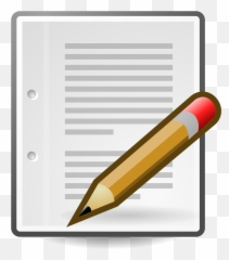 Text - Transparent Paper And Pencil Clipart Emoji,Pencil Emoji