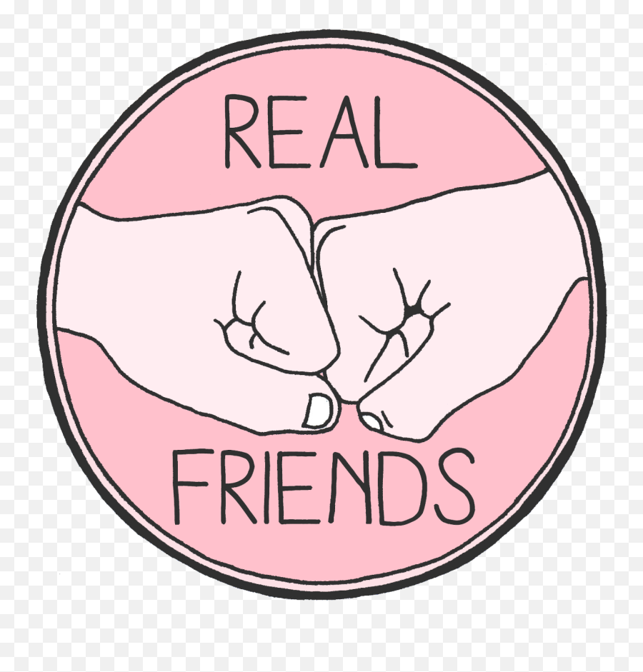 Tumblr Realfriends Fistbump Sticker By Dominique - Real Friends Sticker Emoji,Fistbump Emoji