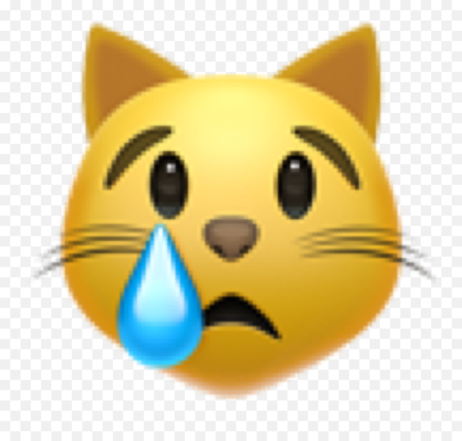Emoji Emojicat Sadcat Sticker,Sad Cat Emoji