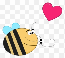 Funny Clipart Bee - Thank You Bee Clipart Full Size Png Bumblebee Heart Clip Art Emoji,Thank You Emoji Png