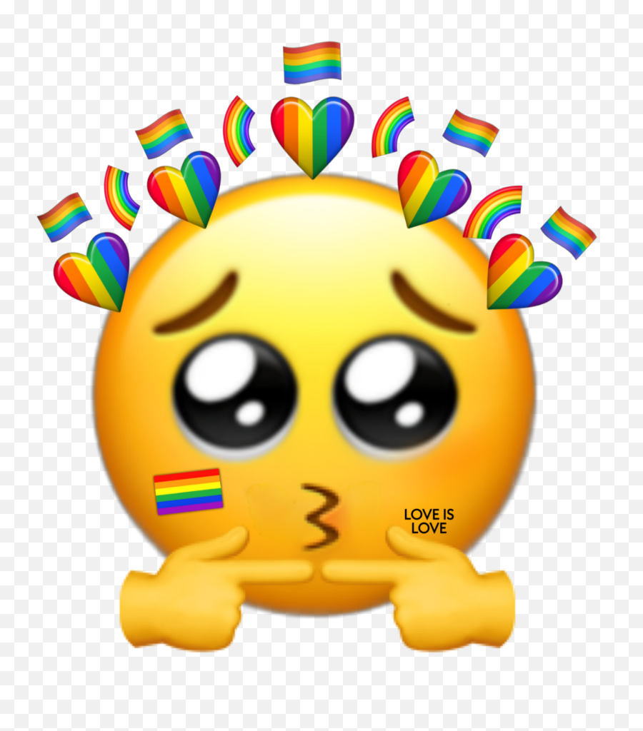 Lgbt Lgbtpride Lgbtlove Sticker - But I M Shy Emoji,Bisexual Flag Emoji