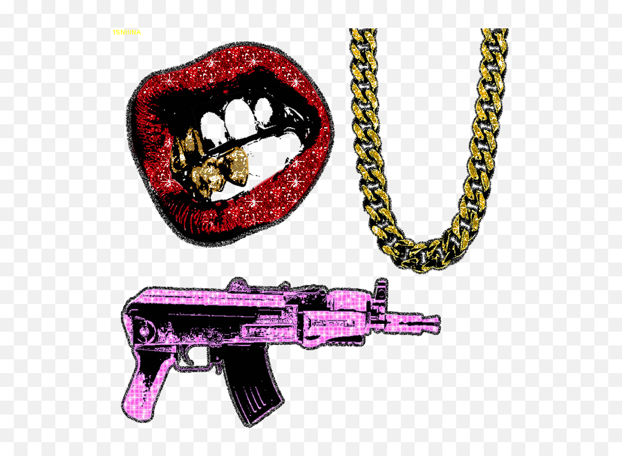 Top Gold Guns Stickers For Android U0026 Ios Gfycat - Transparent Trill Emoji,Emoticons With Guns