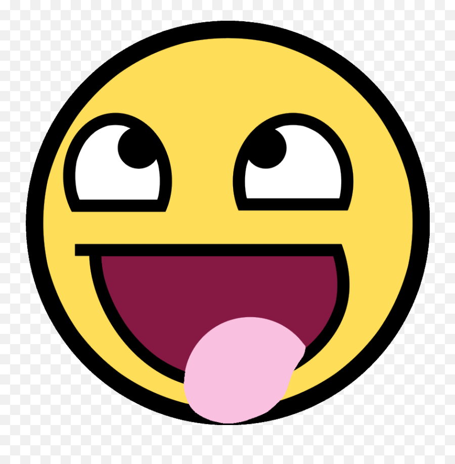 Awesome Face Ahegao - Awesome Face Emoji,Ahegao Emoticon