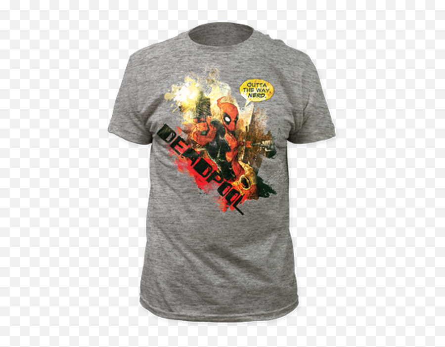 Deadpool T - Shirt Logo Nerdkungfu Jungle Book Disney T Shirt Emoji,Deadpool Wolverine Origins Emoticon