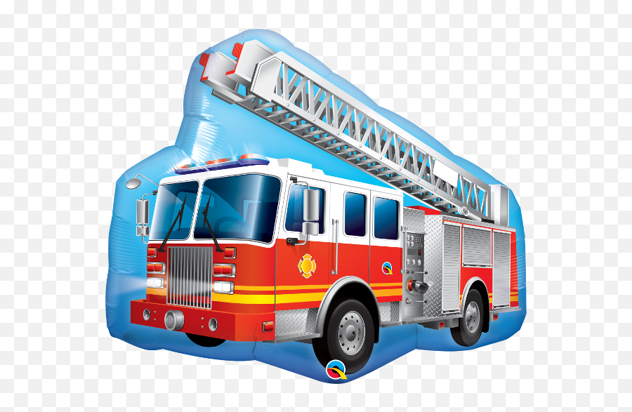 Fire Truck U0026 Firefighter Party Supplies Party Supplies - Fire Truck Balloon Emoji,Firetruck Emoji