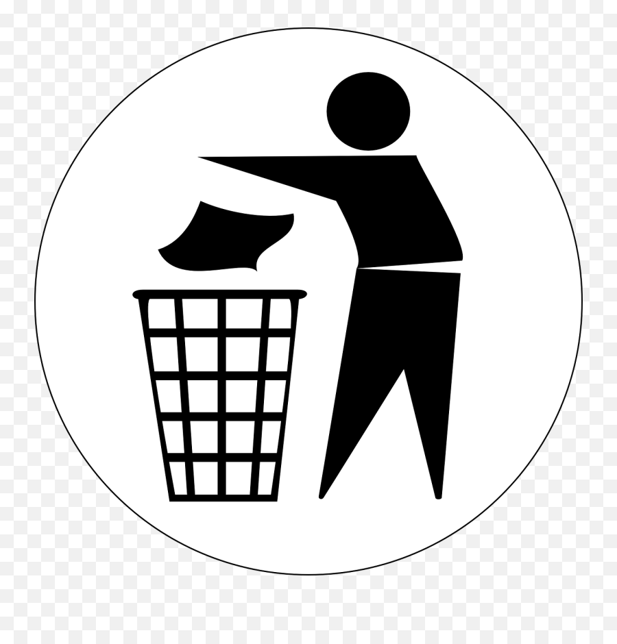 Put Trash In Can - Clipart Best Put Your Trash In The Bin Emoji,Garbage Can Emoji
