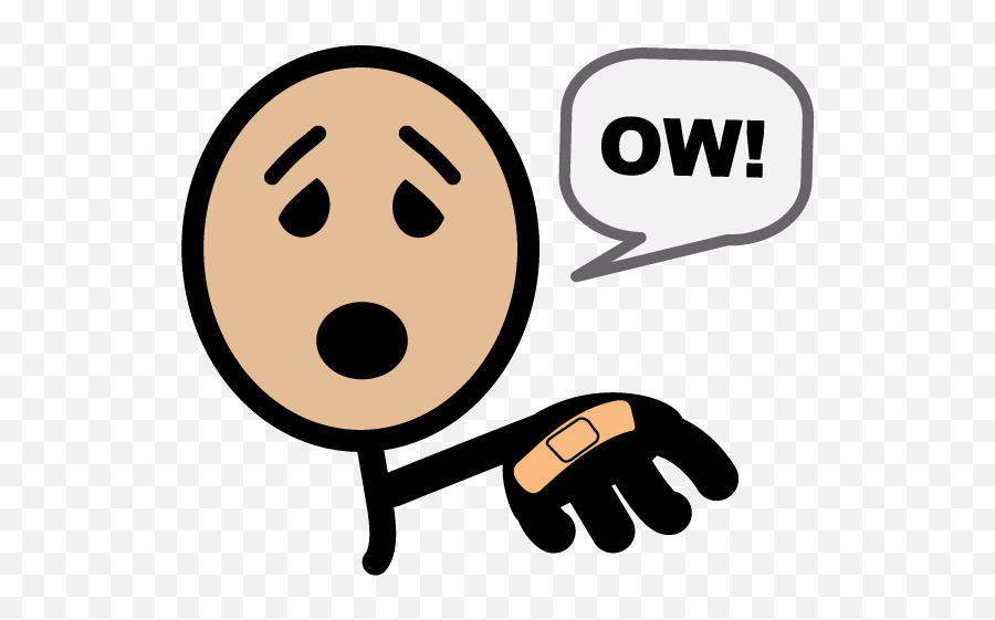 I Boardmaker Symbol For Hurt Free Image - Ow Clipart Emoji,Emotions For Hip Hurting