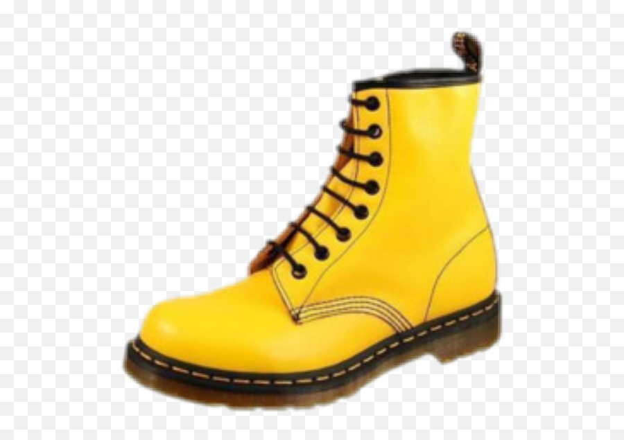 Boot Yellow Fashion Shoes Boots Sticker By Janet - Yellow Doc Martens Boots Emoji,Boots Emoji