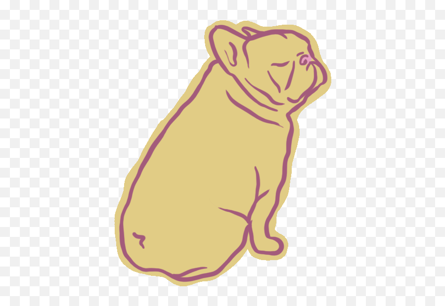 The Frenchie Sticker Pack - Animal Figure Emoji,Bulldog Emojis