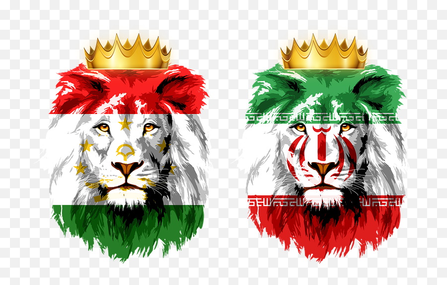 Free Photo Flag Crown King Afghanistan - Iran Lion Emoji,Lion King Lacking Emotion