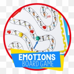 Free Printable Emotions Board Game - Dot Emoji,Emotions Booklet Preschool
