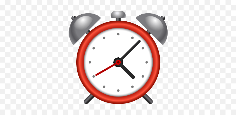 Red Alarm Clock Emoji - Emoji Clock,Clipart Of Apple Clock Emojis