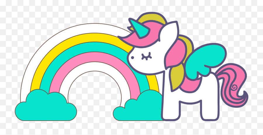 Unicorns Clip Art For Scrapbooking - Cute Unicorn Drawing Jak Si Rysuje Jednoroca Emoji,Emojis Tirando Besos Png