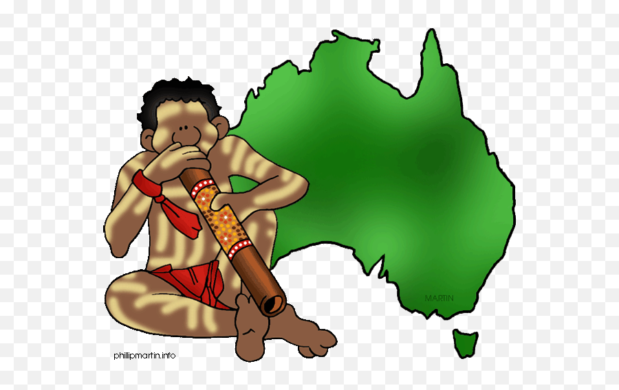 Australian Animals Clipart - Does Live In Europe Kangaroo Emoji,Didgeridoo Emoticon