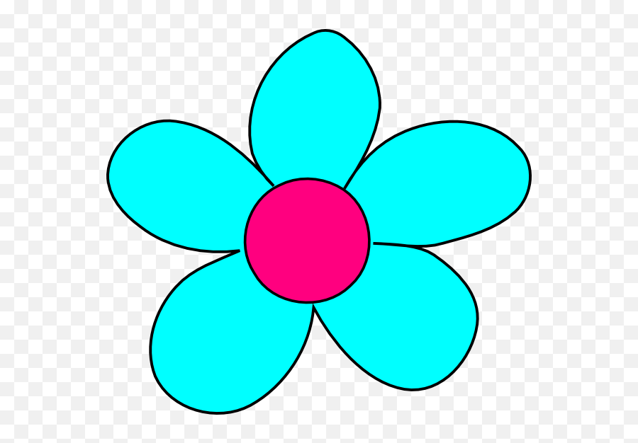 Clip Art Pink And Blue Flowers Png Transparent Png - Full Transparent Clip Art Pink Flower Emoji,Dragonfly Emojis