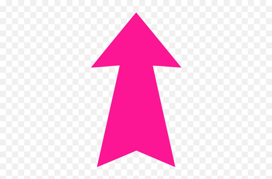 Deep Pink Arrow Up 4 Icon - Free Deep Pink Arrow Icons Dot Emoji,Arrow Going Up Emoticon