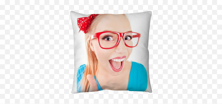 Throw Pillow Pixers - Ragazza Ok Emoji,Attractive Soft Emoticon Pillow