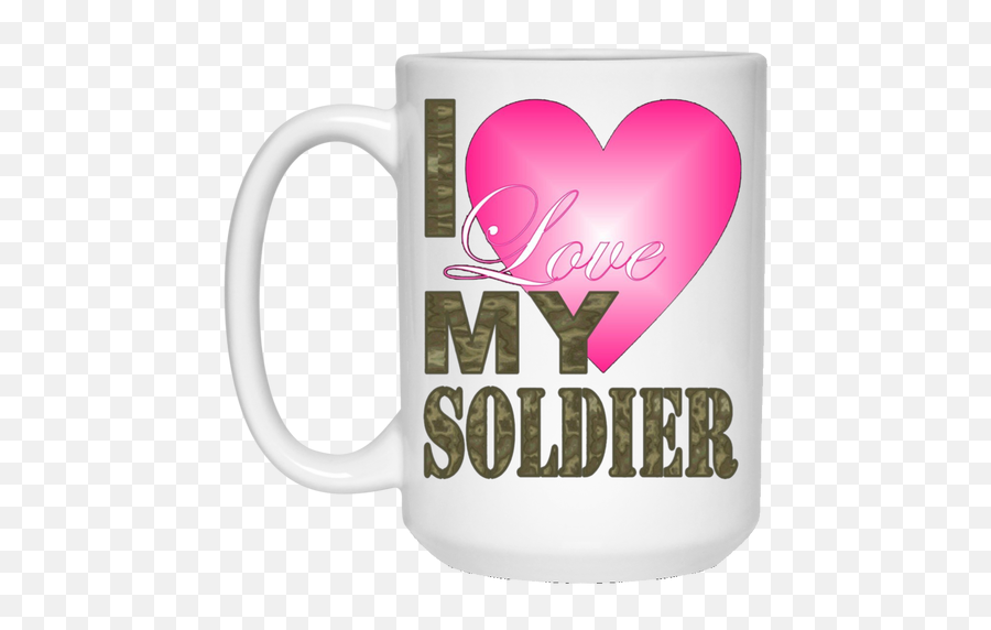 For Fun Valentineu0027s Day Pink Heart Camo I Love My Soldier T Emoji,Valentine's Day Emoticon