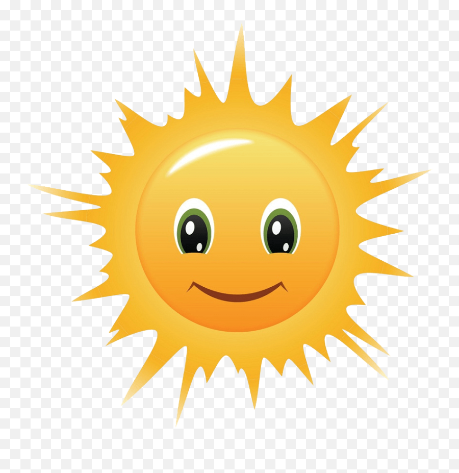 Smiling Sun Transparent - Sun Cartoons Emoji,Emoji Hot Sun