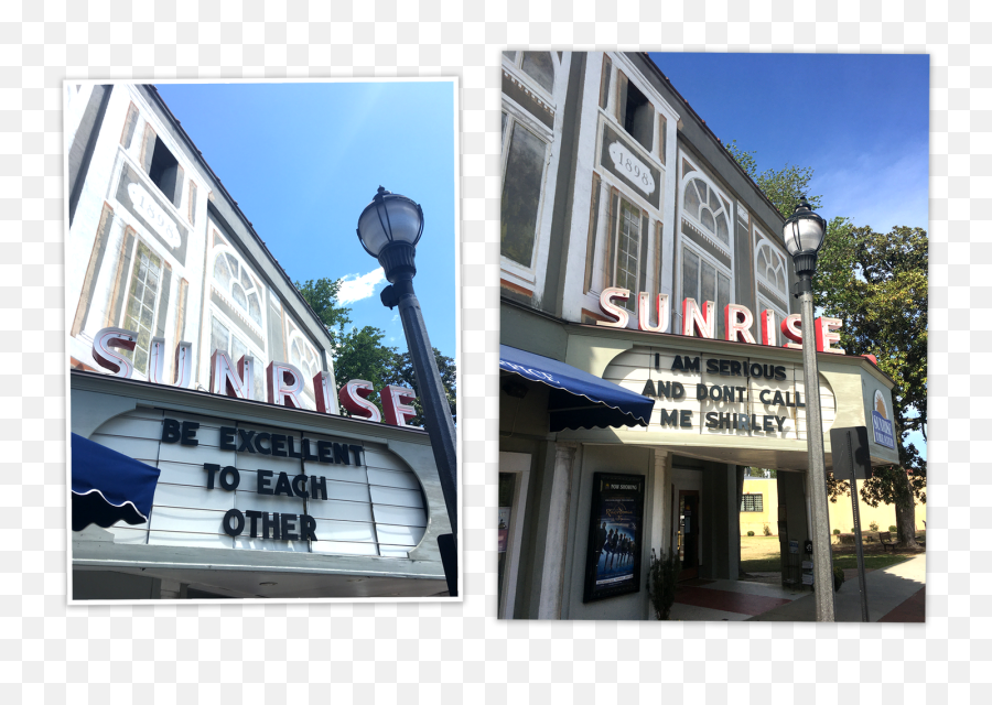 Movie Theaters Are Still Dark Long Live Their Marquees - Excellent To Each Other Marquee Emoji,Emotions Trip Downton Abby Quotes