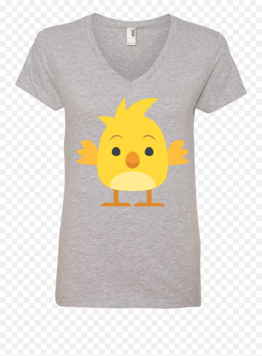 Cute Chick Emoji Ladiesu0027 V - Neck Tshirt U2013 Wind Vandy,Emoticon For Navy