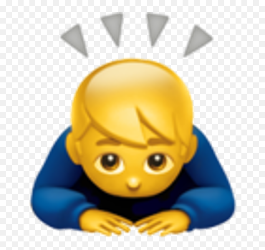 Diese - Man Bowing Emoji,Japanische Emojis