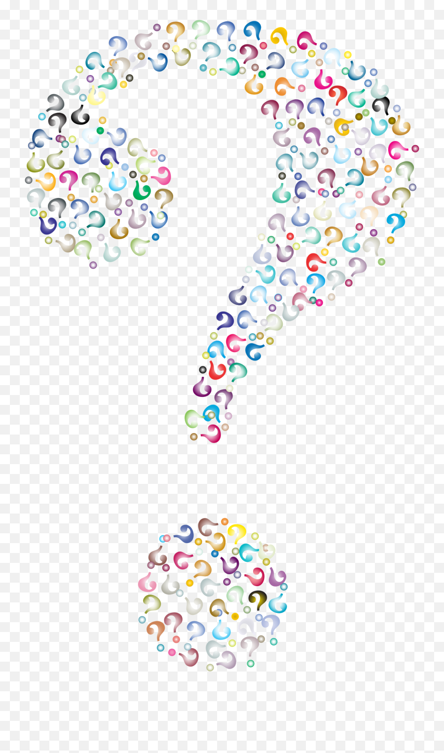 Prismatic Question Mark Fractal 3 No - Colorful Question Marks Png Emoji,G7 Emojis Come Up As Question Marks
