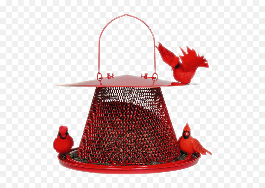 Download Nono Cardinal Red Bird Feeder Metal - Cardinal Perky Pet Red Bird Feeders Emoji,Cardinal Bird Facebook Emoticon