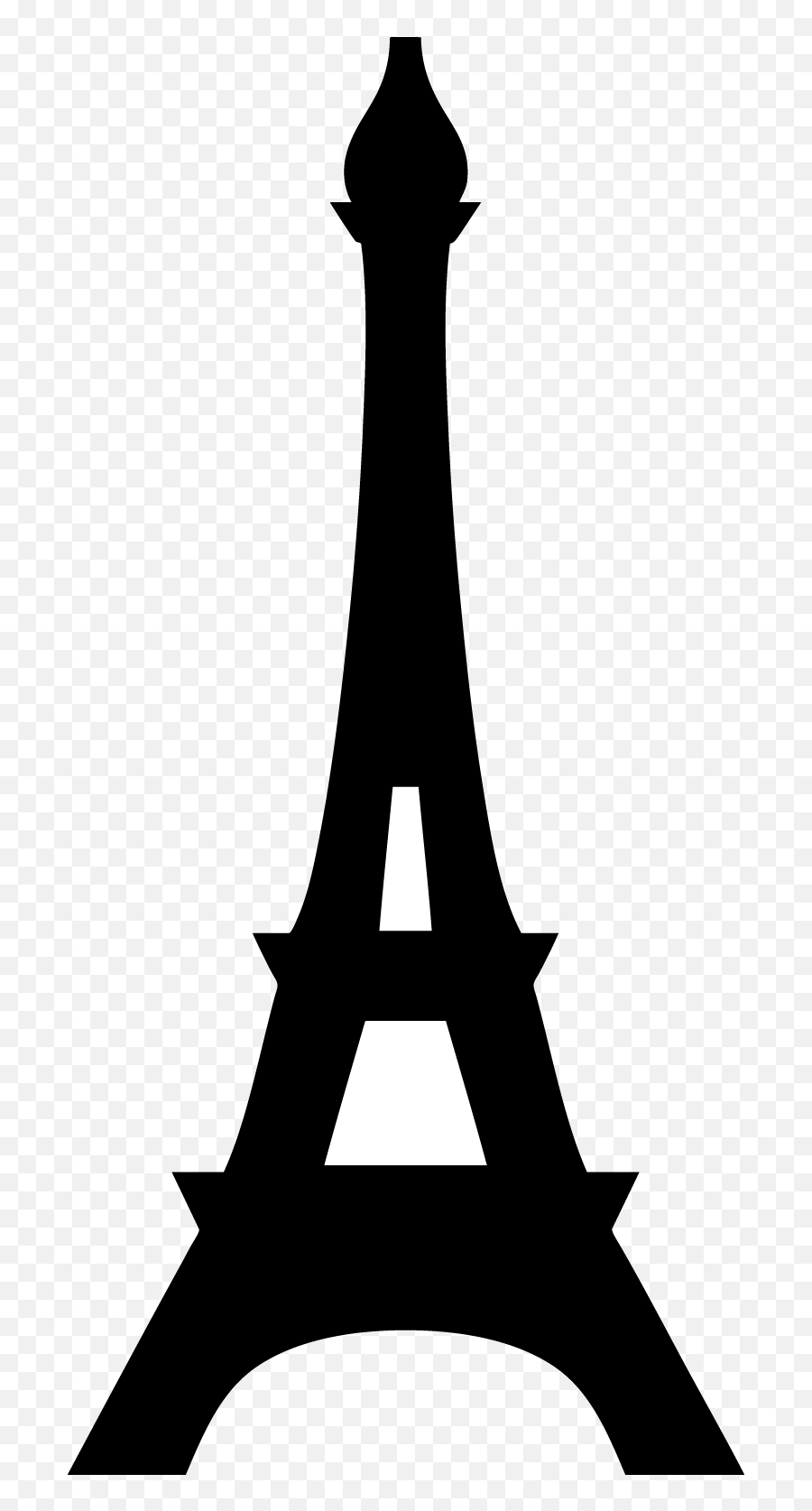 Tower Clipart Silhouette Tower Silhouette Transparent Free - Silhouette Eiffel Tower Png Emoji,Twin Towers Emoji