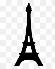 Tower Clipart Silhouette Tower Silhouette Transparent Free - Silhouette Eiffel Tower Png Emoji,Twin Towers Emoji