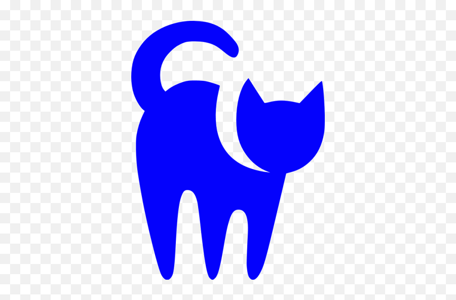 Blue Cat Icon - Transparent Background Cat Icon Emoji,Siamese Kitty Emoticon