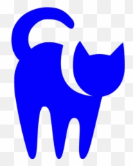 Blue Cat Icon - Transparent Background Cat Icon Emoji,Siamese Kitty Emoticon