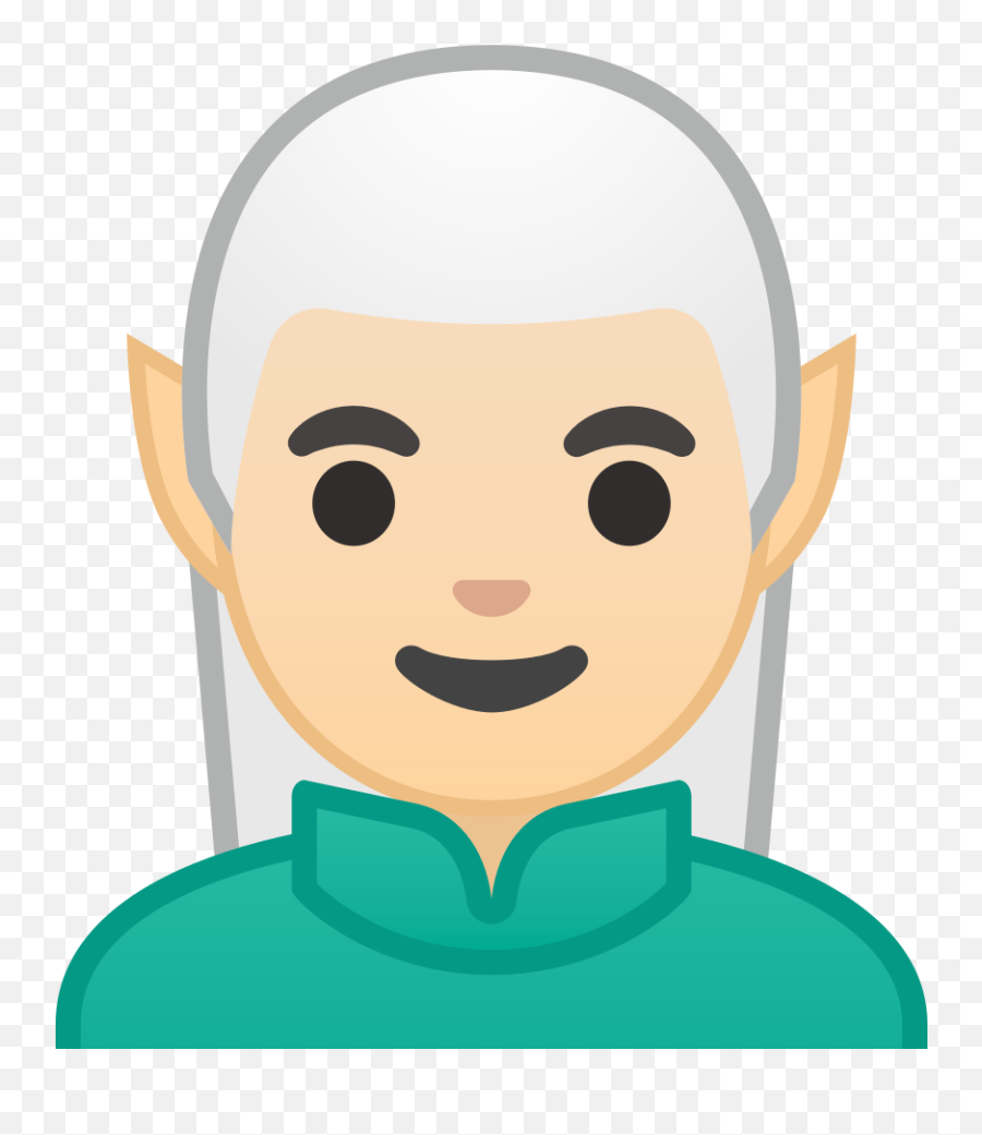 Man Elf Light Skin Tone Icon Noto Emoji People Stories - Elf Emoji Android,Android Dracula Emojis