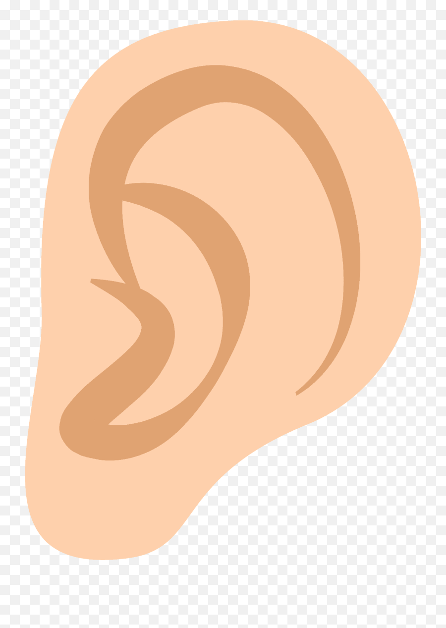 Ear Emoji Clipart Free Download Transparent Png Creazilla,Text Emoticon With Ears