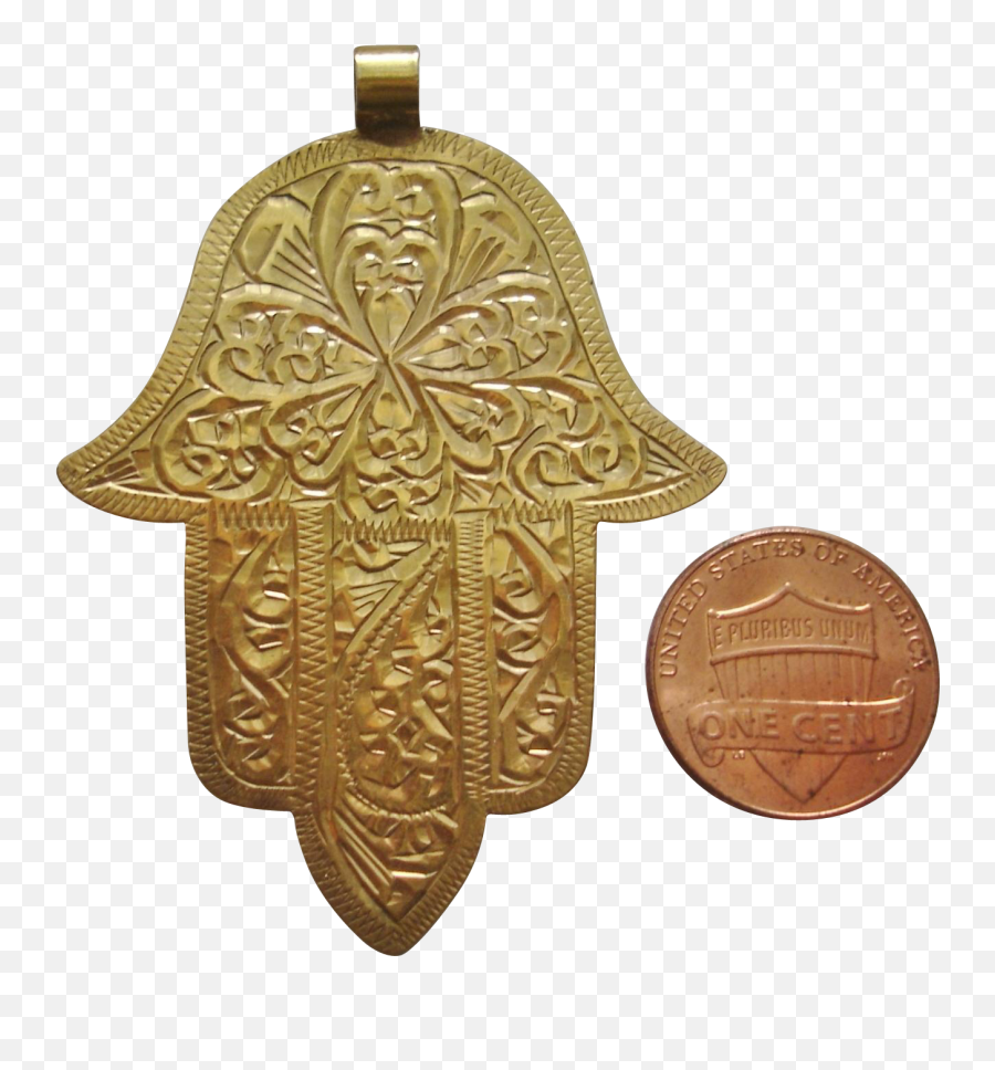 Rare Antique 20k Gold Moroccan Hamsa Hand Of God Pendant Emoji,What Is This Emoticon Supposed To Look Like Umu