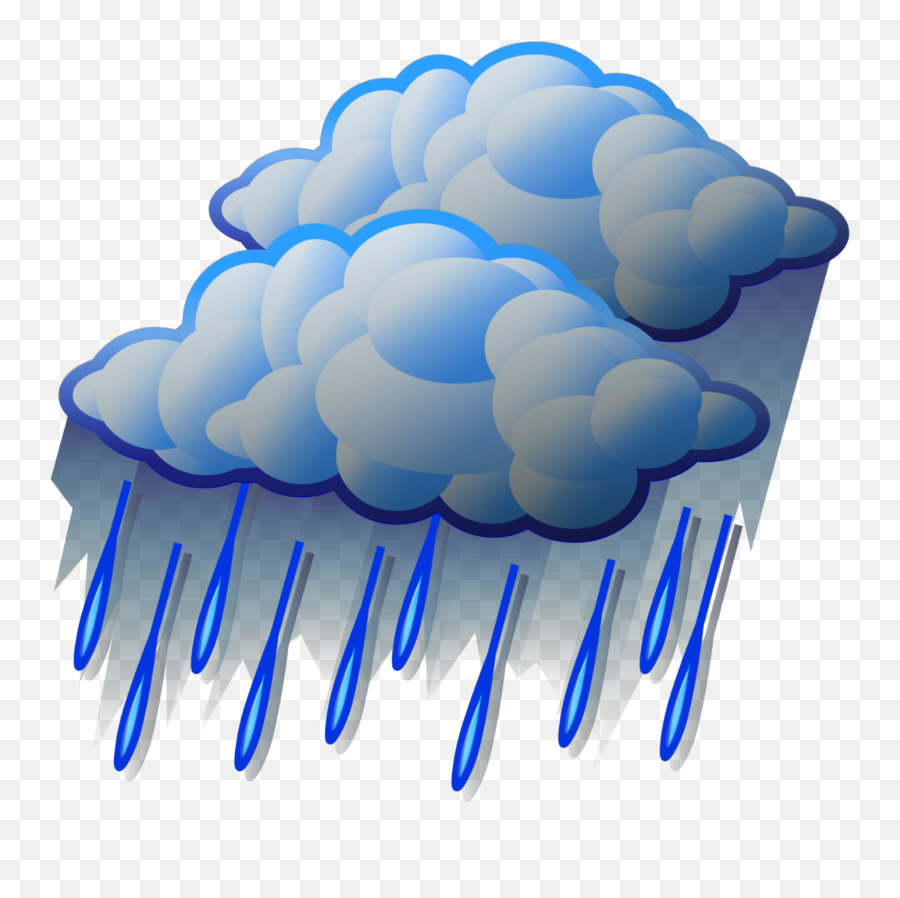 Ftestickers Clipart Cloud Rain Raindrops - Heavy Rain Emoji,Rain Clouds Emoji