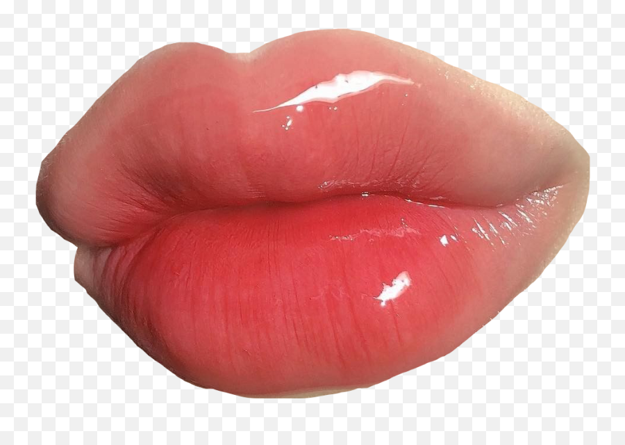 Lip Lips Lipgloss Glossy Sticker - Lip Care Emoji,Emoji Lip Gloss
