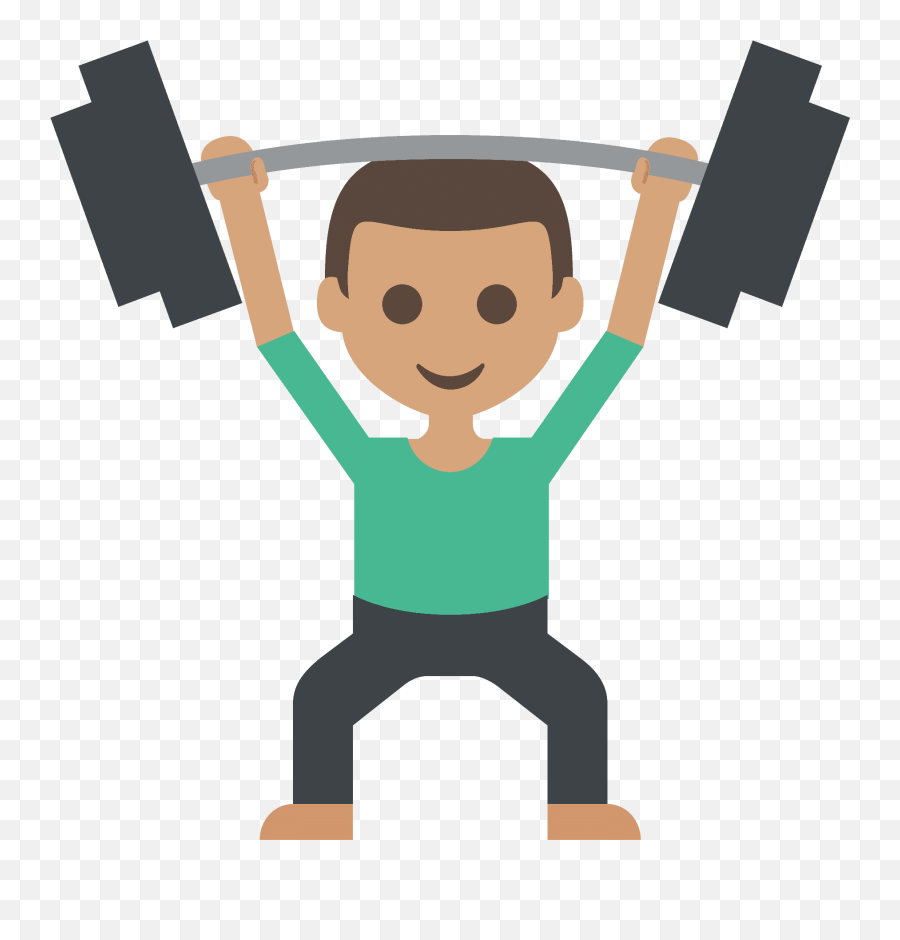 Person Lifting Weights Emoji Clipart Free Download Transparent,Apple Fitness Emojis