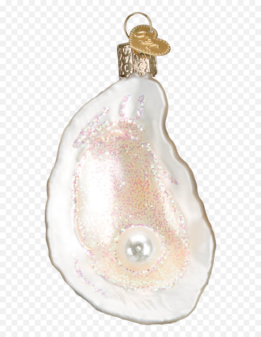 Old World Christmas Oyster Glass - Oyster Christmas Ornament Emoji,Oyster Emoji