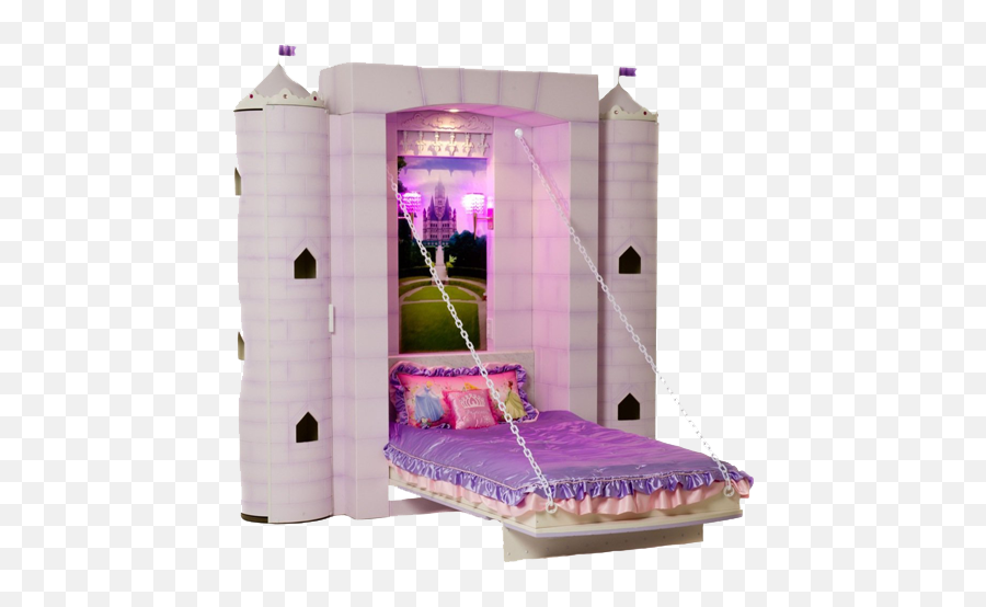 Plastic Princess Castle Bed For Kids - Princess Bed Kids Emoji,Emoji Bedding For Boys