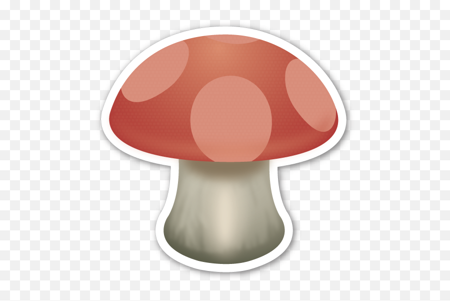 Mushroom - Red Mushroom With White Spots Drawing Emoji,Mushroom Emoji