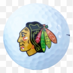 Personalised Golf Balls - Chicago Blackhawks Logo Svg Emoji,Golf Ball Emoticon