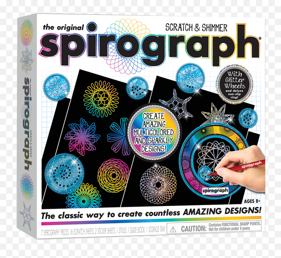 Shimmer - Original Spirograph Scratch And Shimmer Emoji,Rock Paper Scissors Emojis