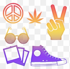 Cannabis Hippie John Lennon Glasses - John Lennon Ikut Hippies Emoji,John Lennon Emoticon