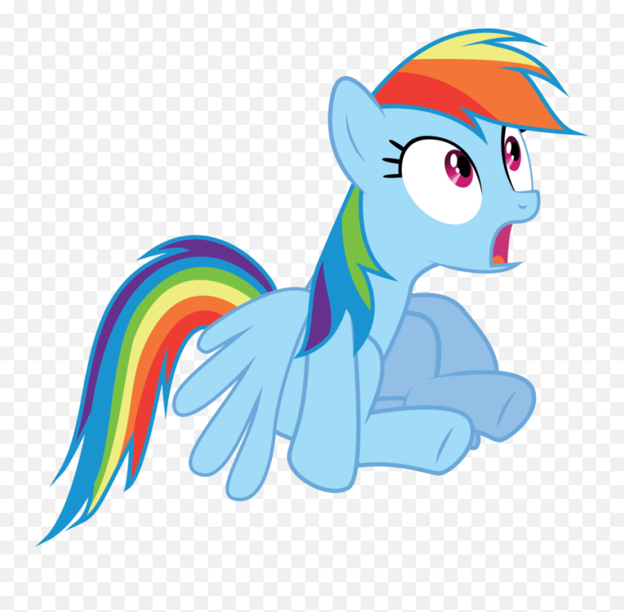My Little Pony Rainbow Dash Shocked - Rainbow Dash Shocked Vector Emoji,My Little Pony Rainbow Dash Sunglasses Emoticons