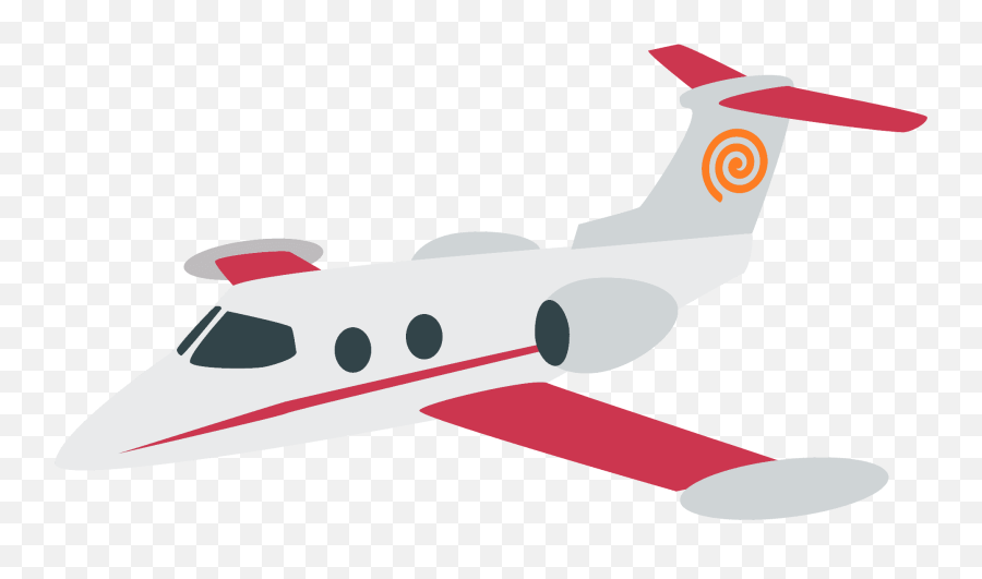 Small Airplane Emoji Clipart - Learjet 35,Flight Emoji
