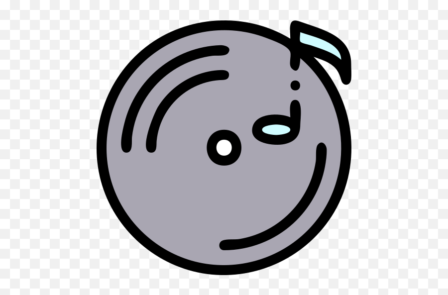 Vinyl Record - Dot Emoji,Record Player Emoticon