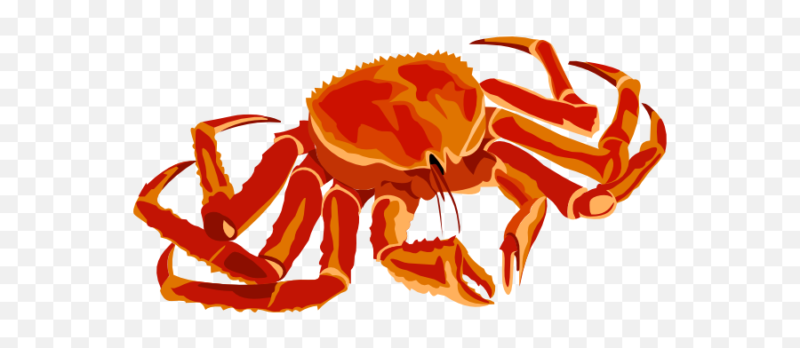 Crab Clip Art Vector Clip - Alaska King Crab Clipart Emoji,Crab Emoji
